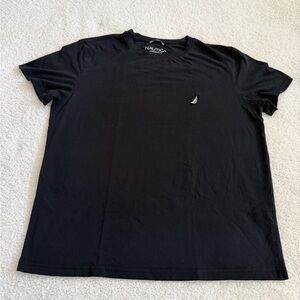 Nautica Men's Classic Performance Black Tee L